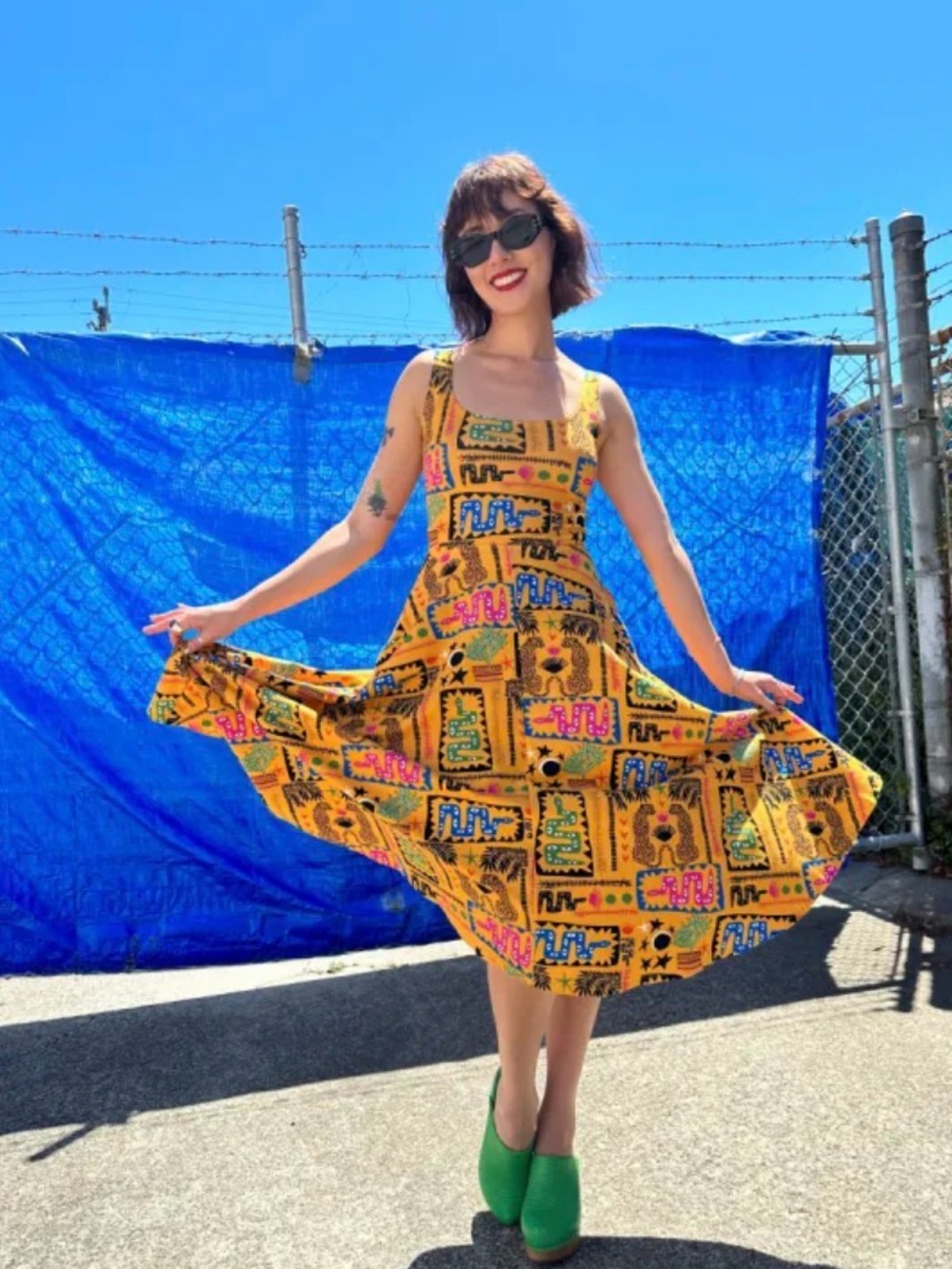 Nooworks XL Desert Disaster Vacation Midi Dress